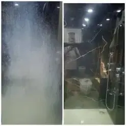 Glass Shower Partition Descaling Before & After Bareilly